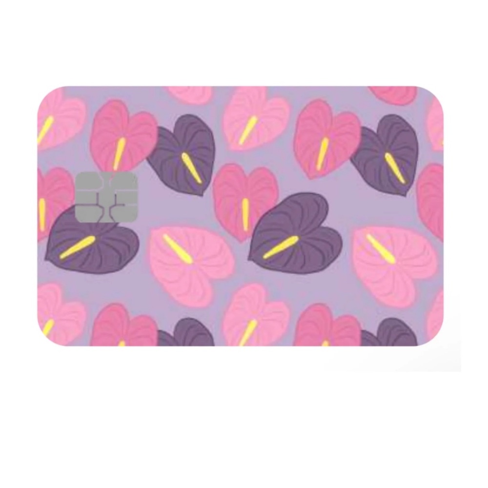 The Coconut Collective Aloha Anthurium Credit Card Skin NWT!